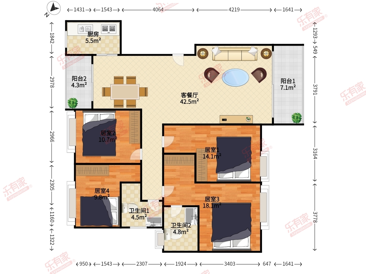 保利壹号公馆户型图