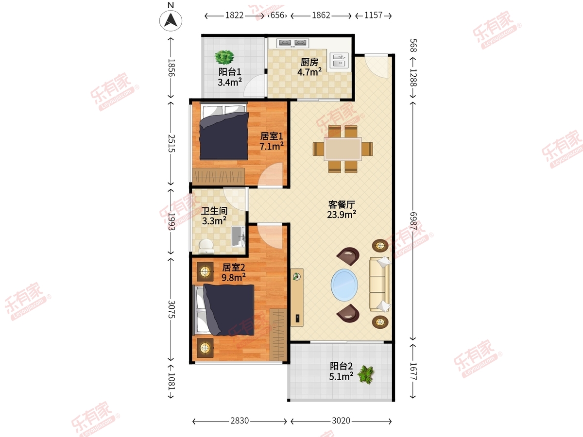 万象新天二期户型图