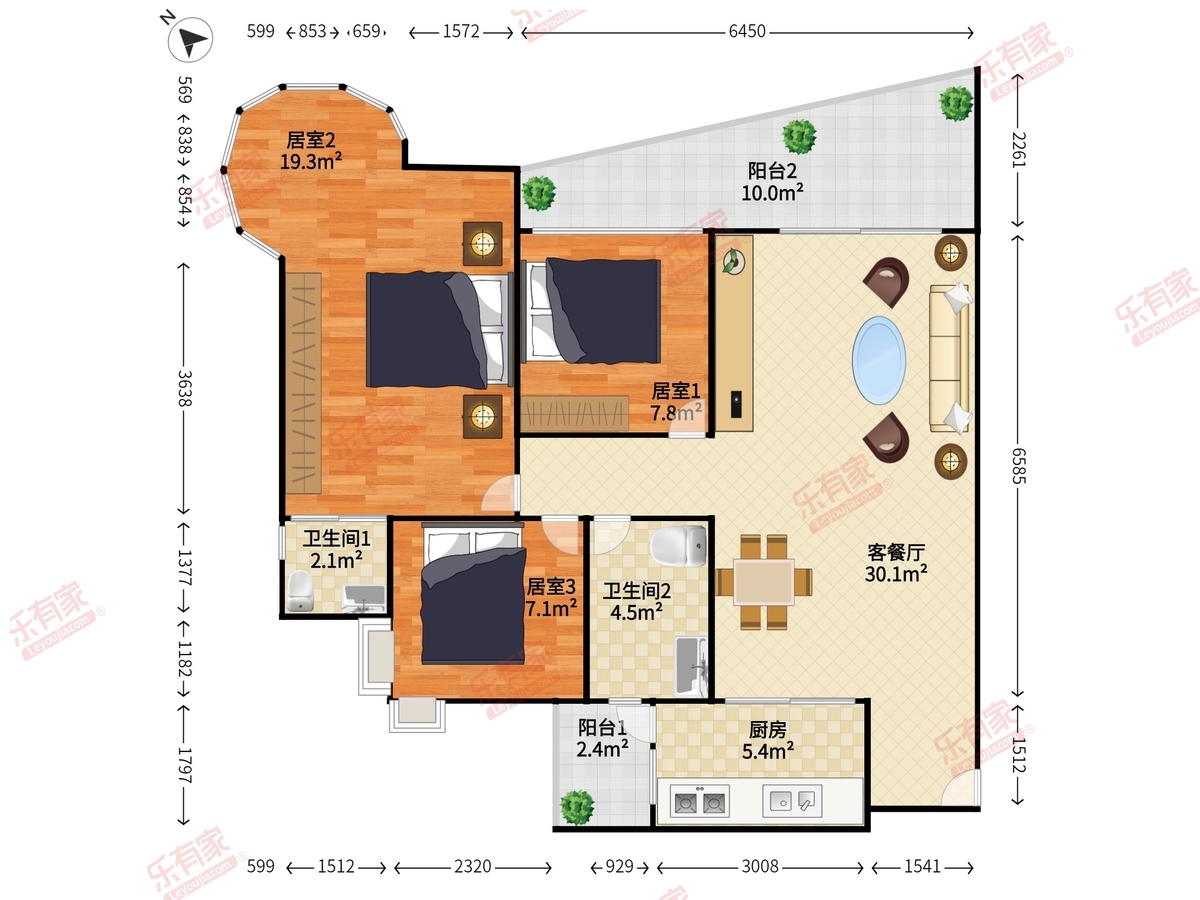 广晟海韵兰庭户型图