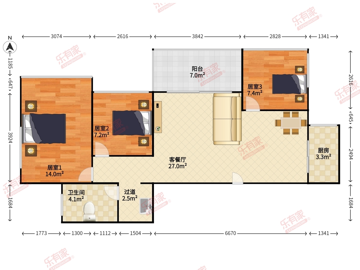 莱蒙水榭春天五期户型图