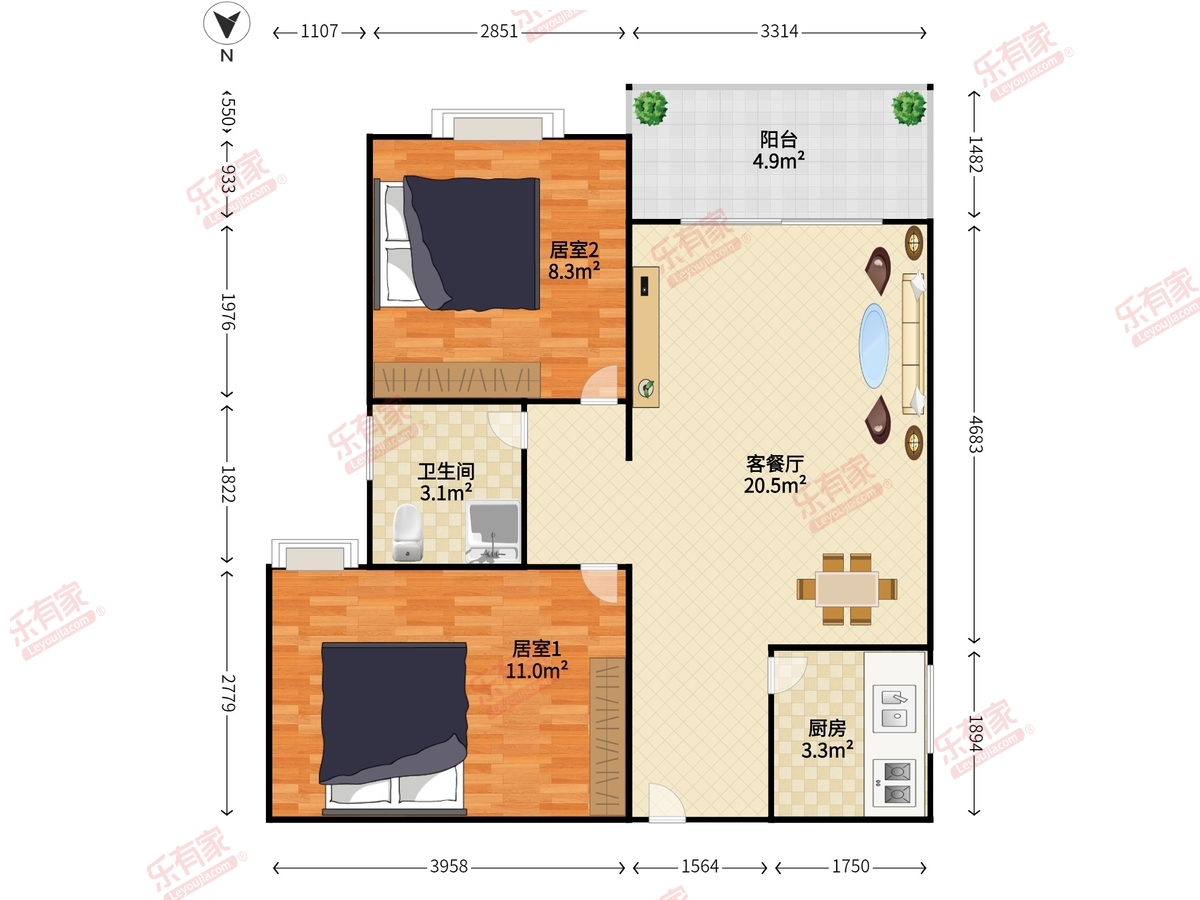 中港华庭户型图