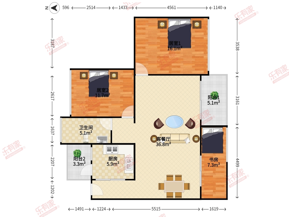 雅居乐鸿禧华庭户型图