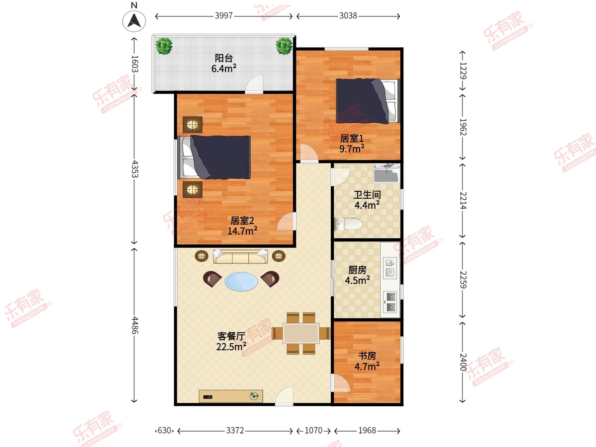 龙珠花园户型图