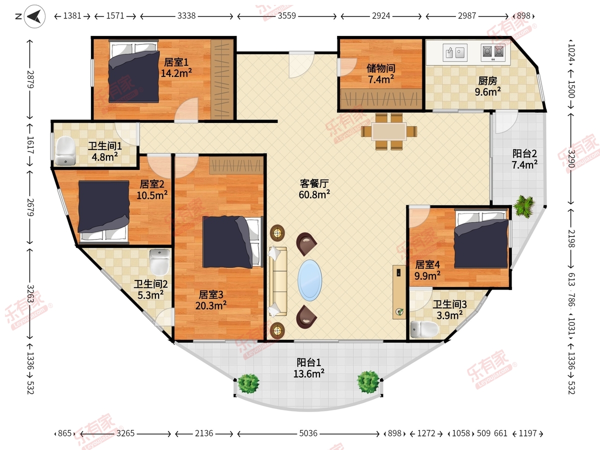 波托菲诺纯水岸一期户型图