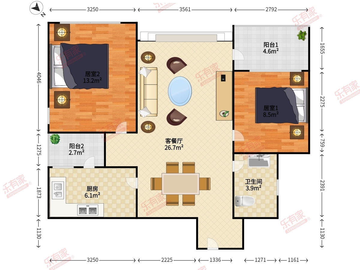 万科金色领域花园户型图