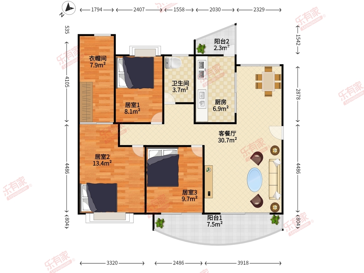 阳光带海滨城二期户型图