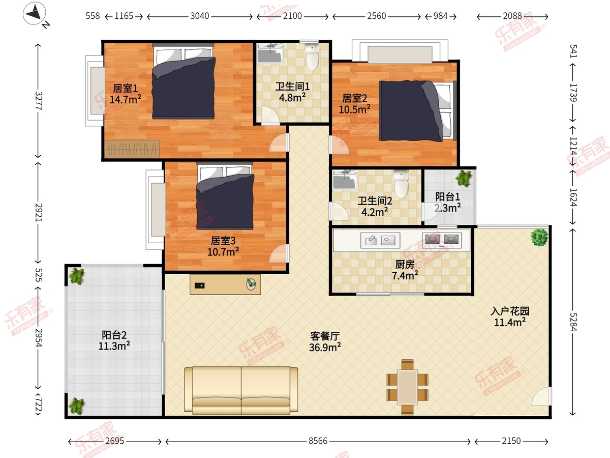 中洲中央公园一期户型图