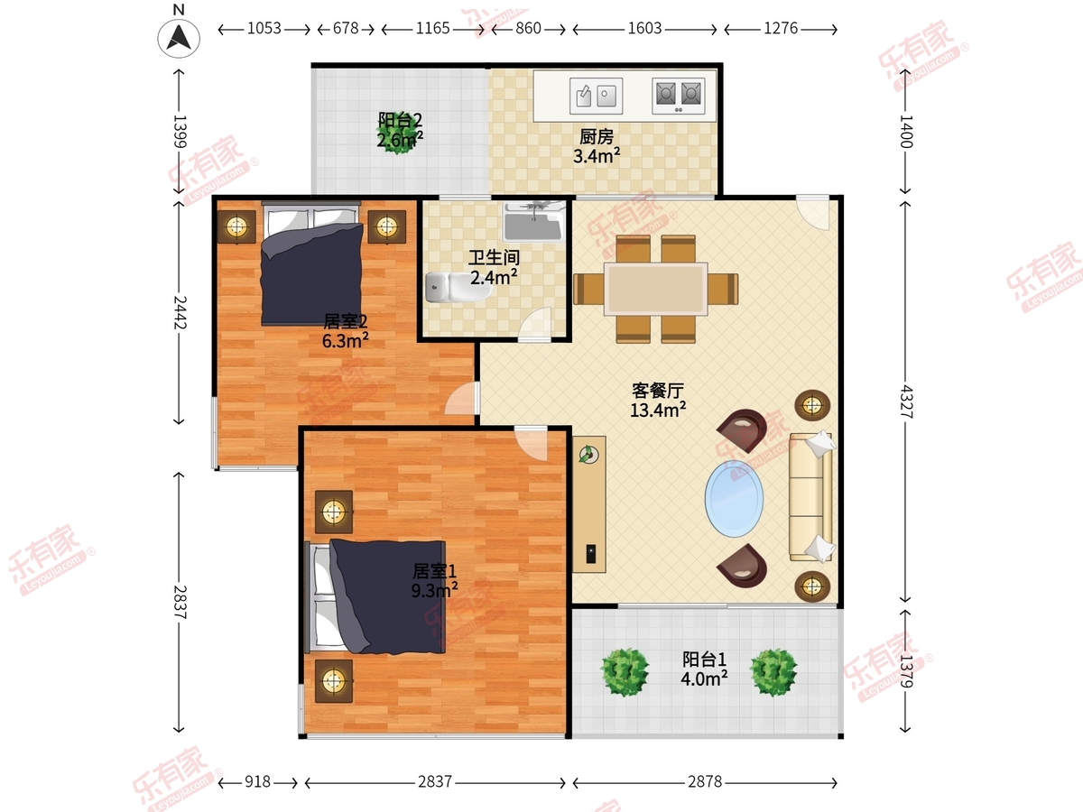 城投青莲公寓户型图