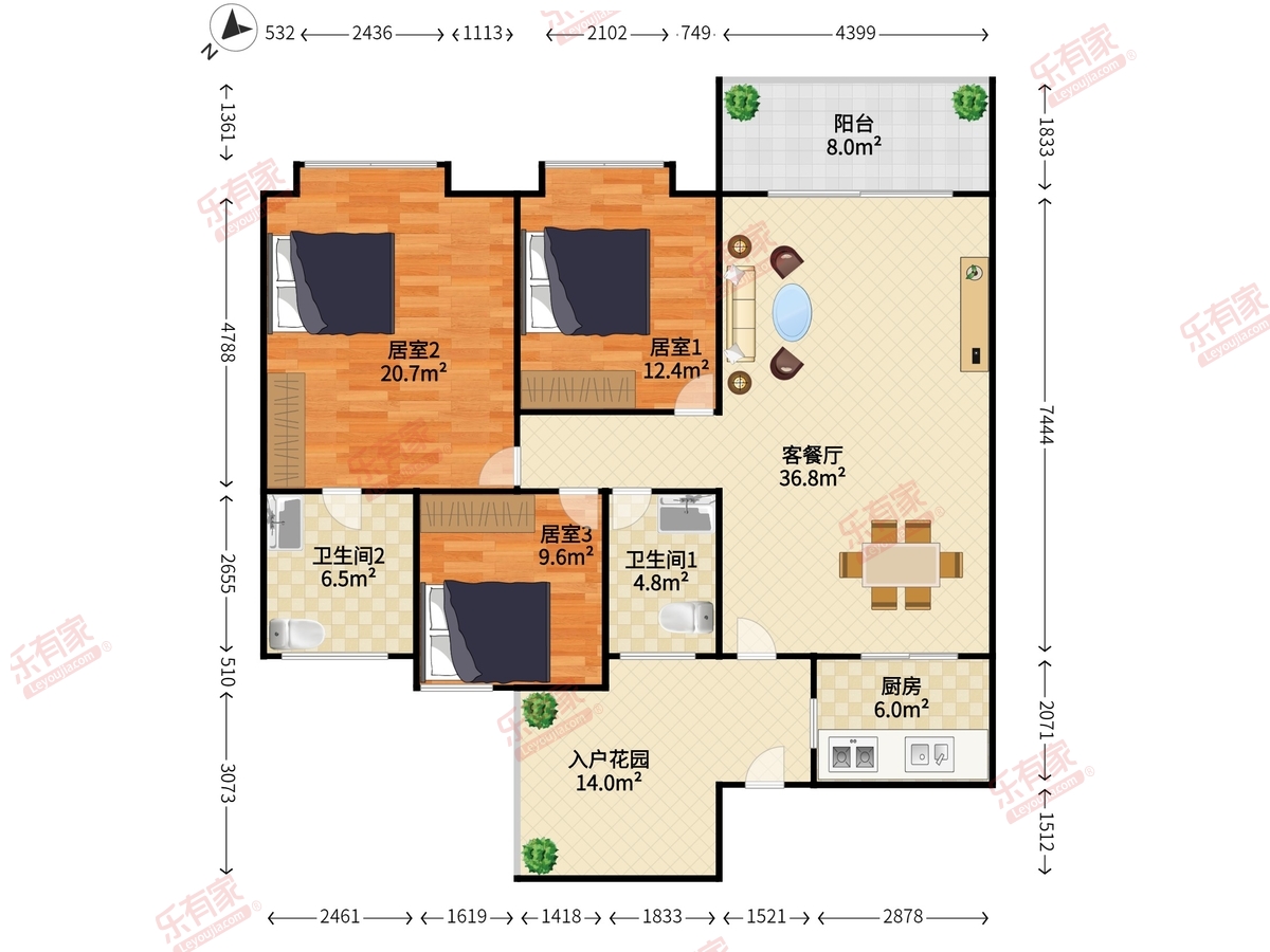 虎门地标户型图