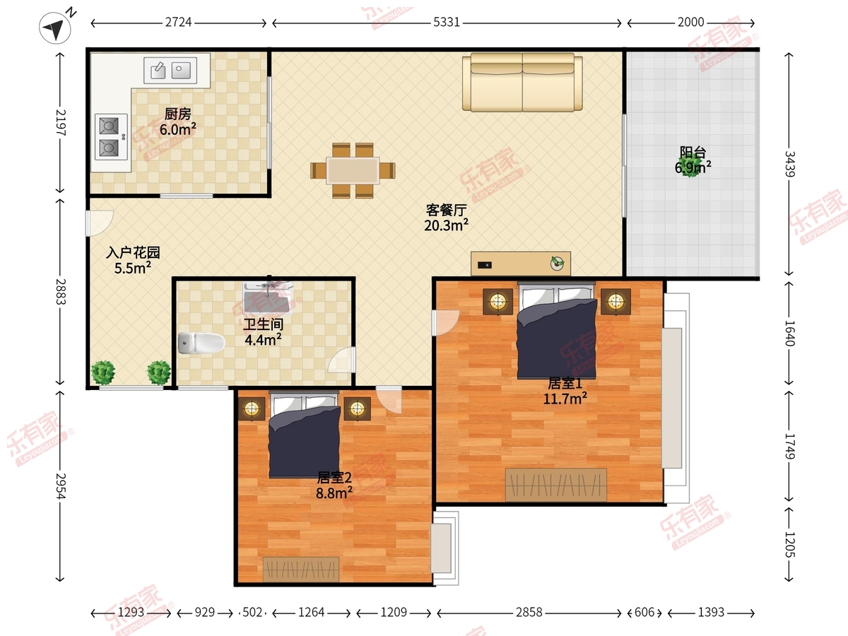 幸福汇户型图