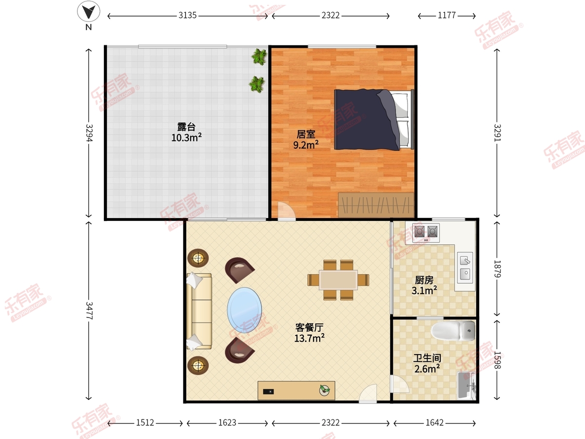 缔梦园一期户型图