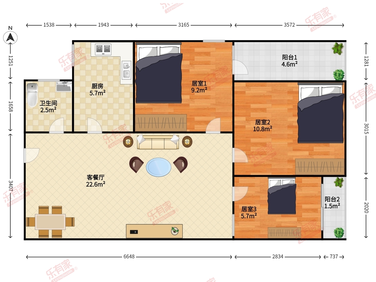 向南瑞峰花园户型图