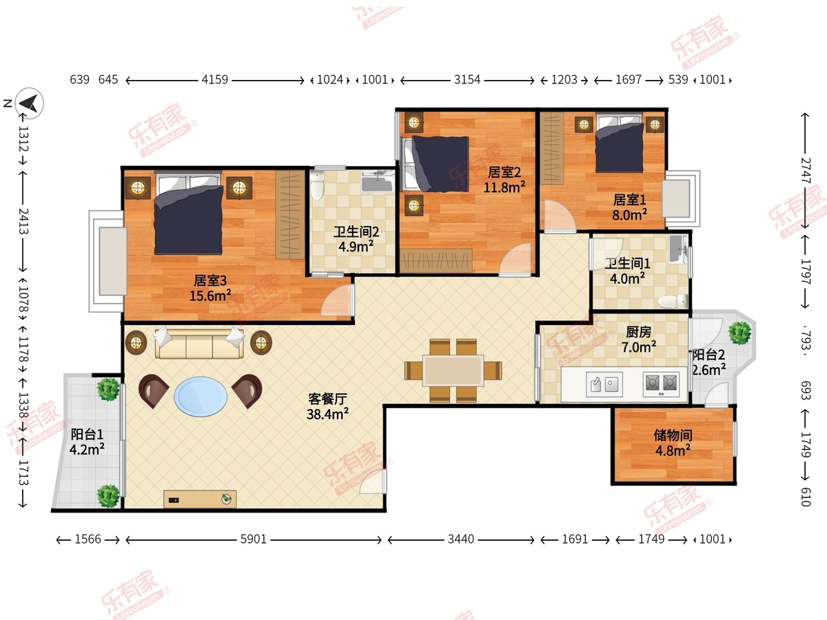 翡翠名园户型图