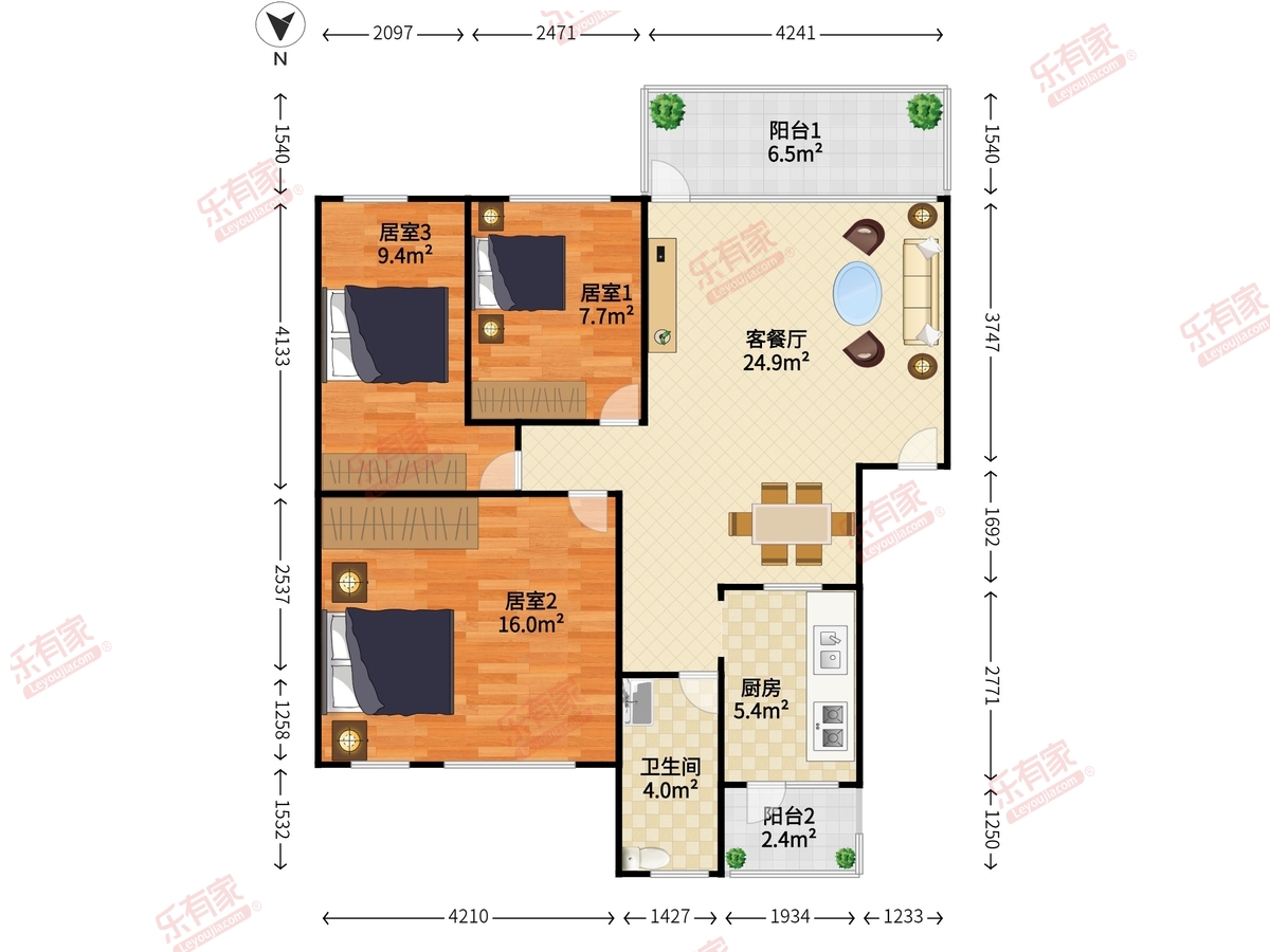 福滨南村户型图