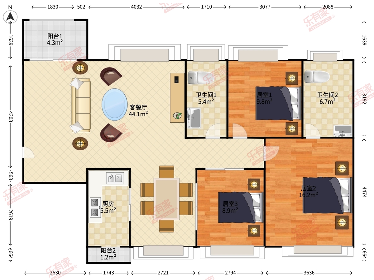 中信凯旋蓝岸户型图