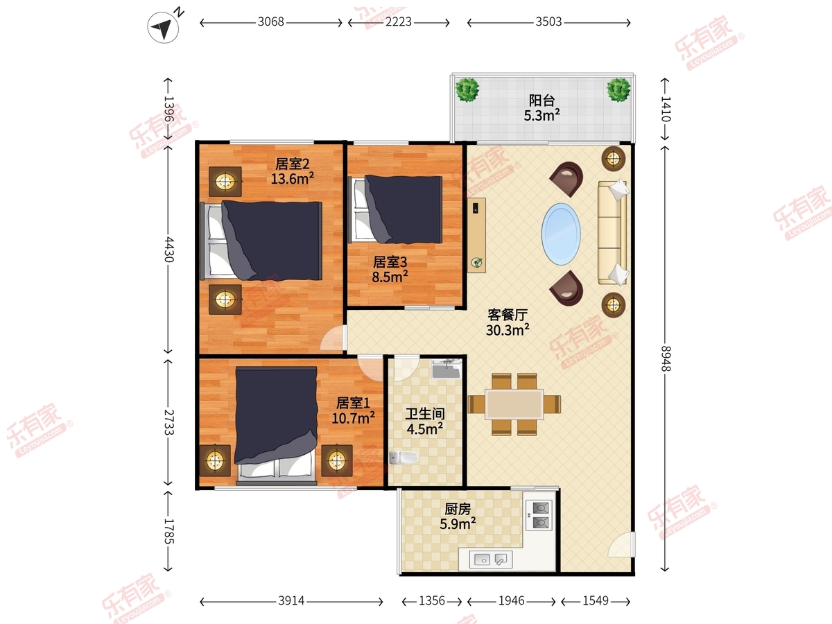 电梯三房，公务员社区，建安新村居家三房，业主诚心出租
