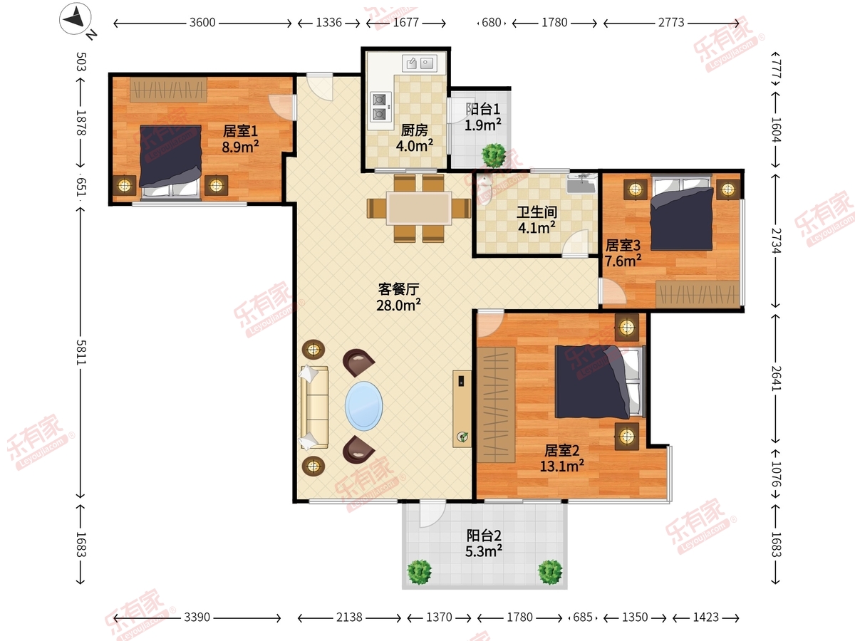 信义嘉御山5期户型图