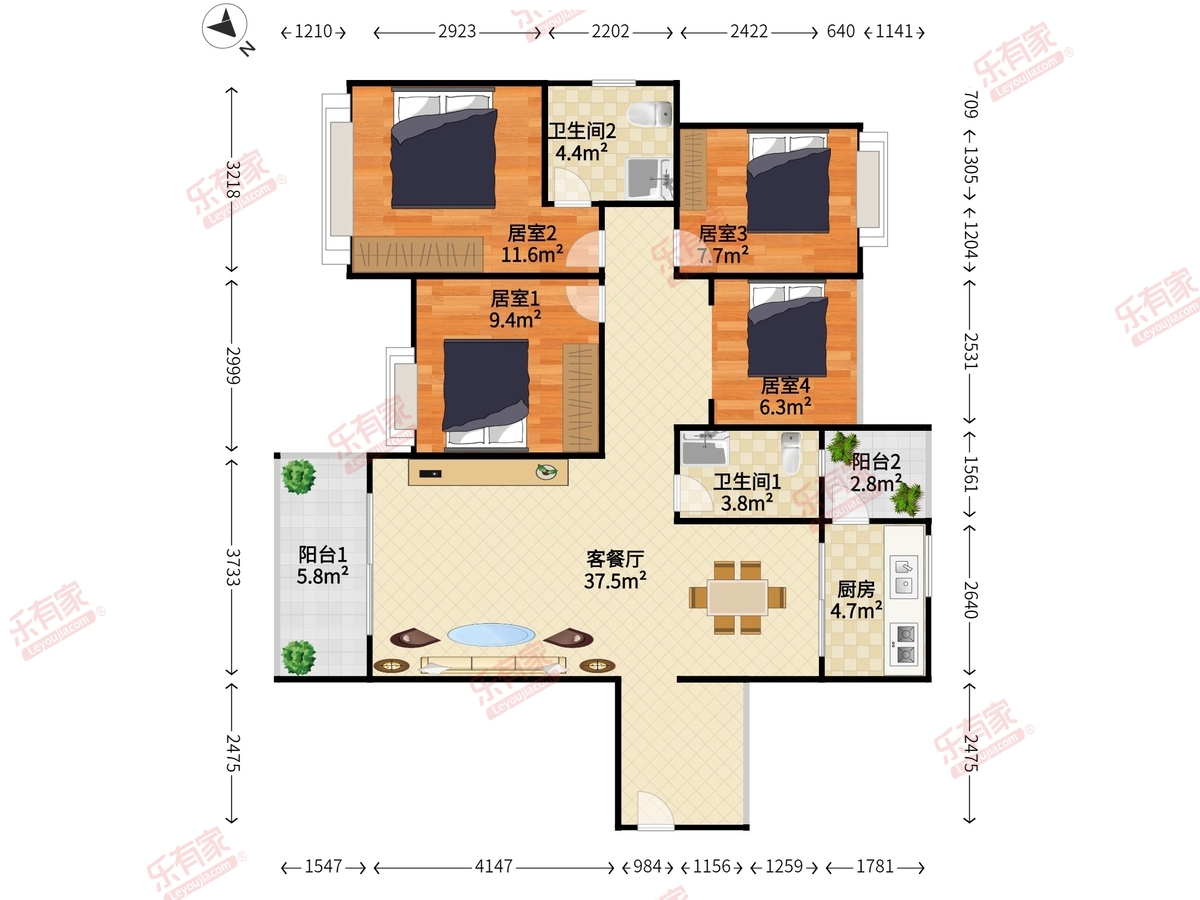 江湾公馆二期户型图