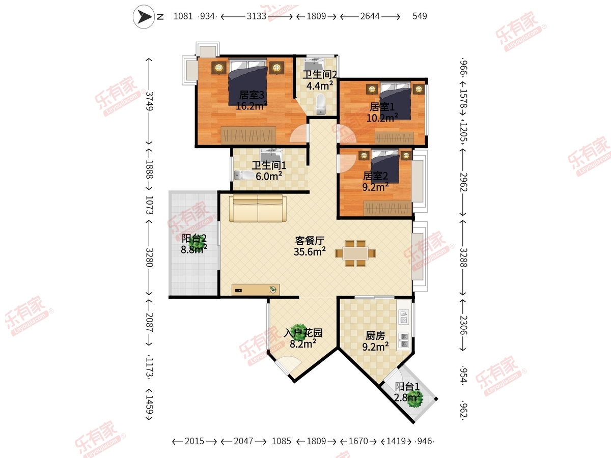 大信君汇湾户型图