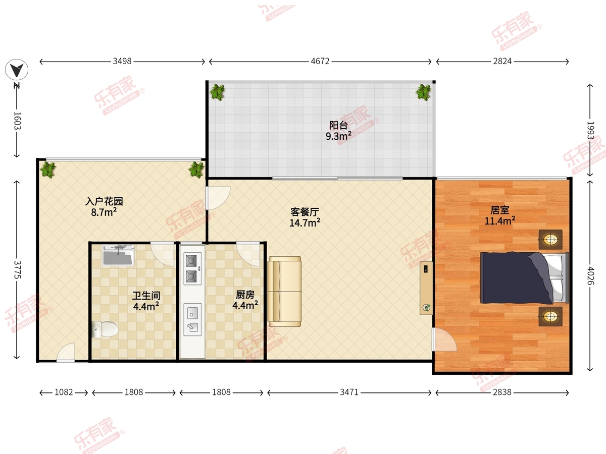 龙岸花园户型图