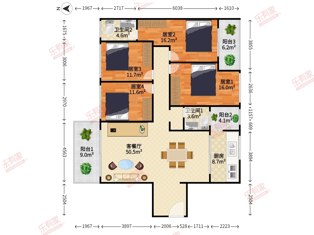 芷峪澜湾花园户型图