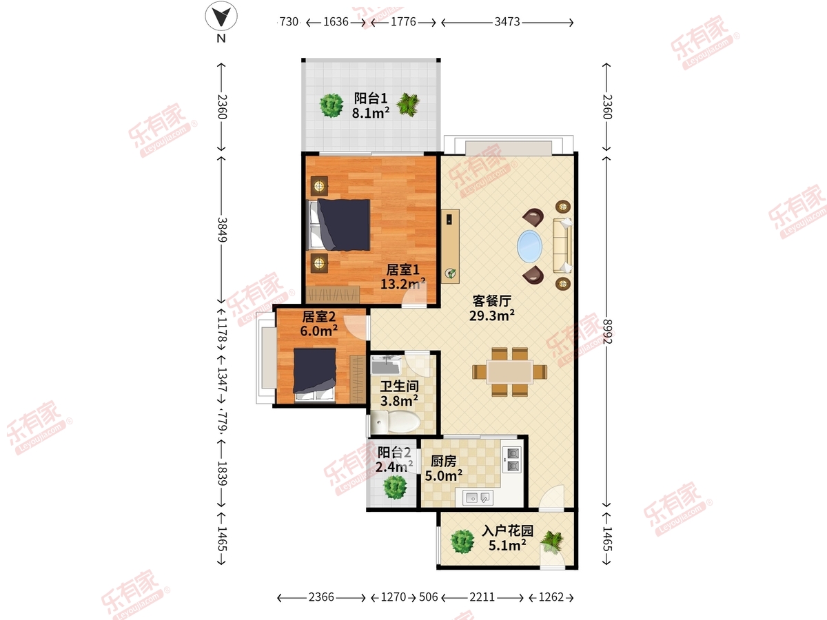 卓能雅苑OPUS户型图