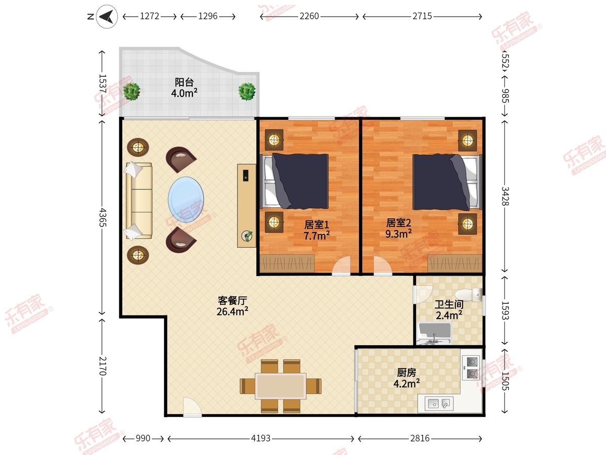 都市花园户型图