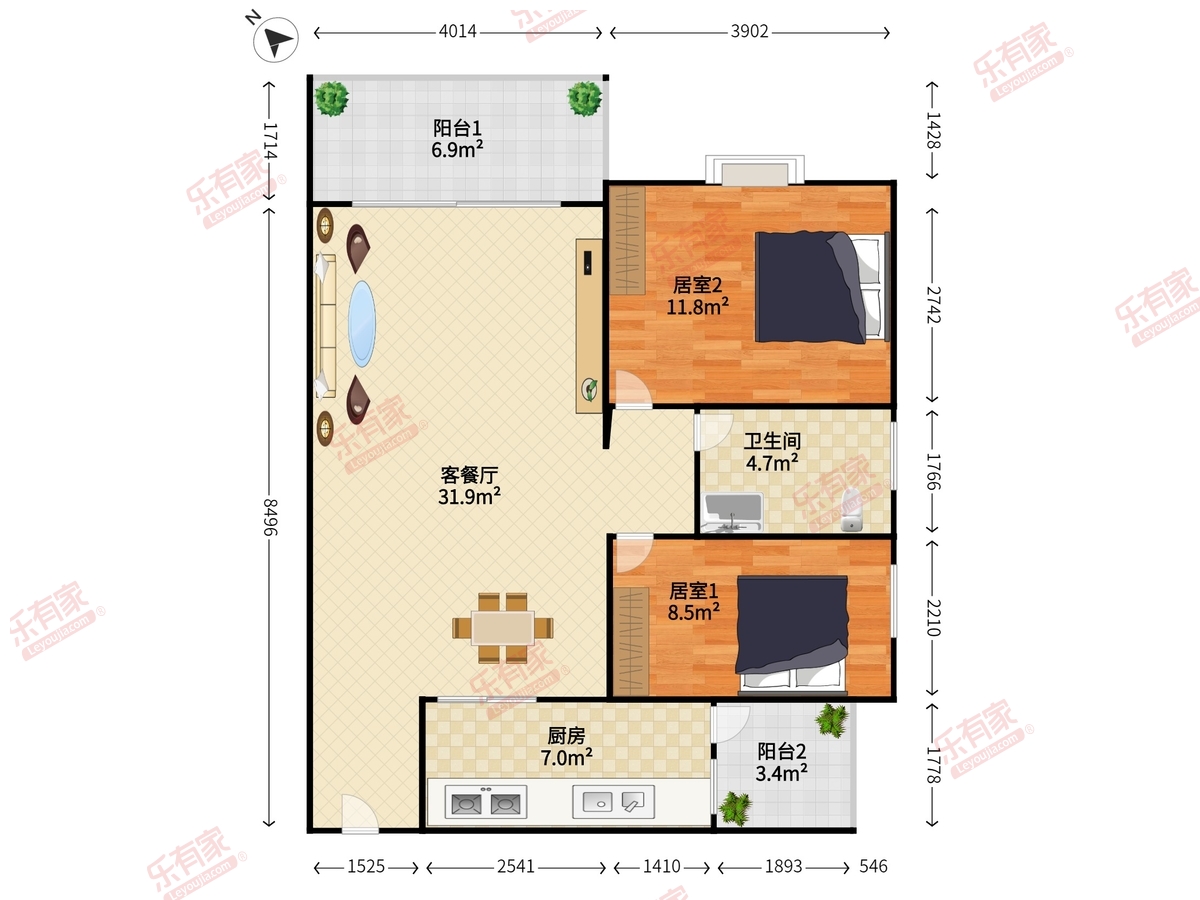 金沙湾花园户型图