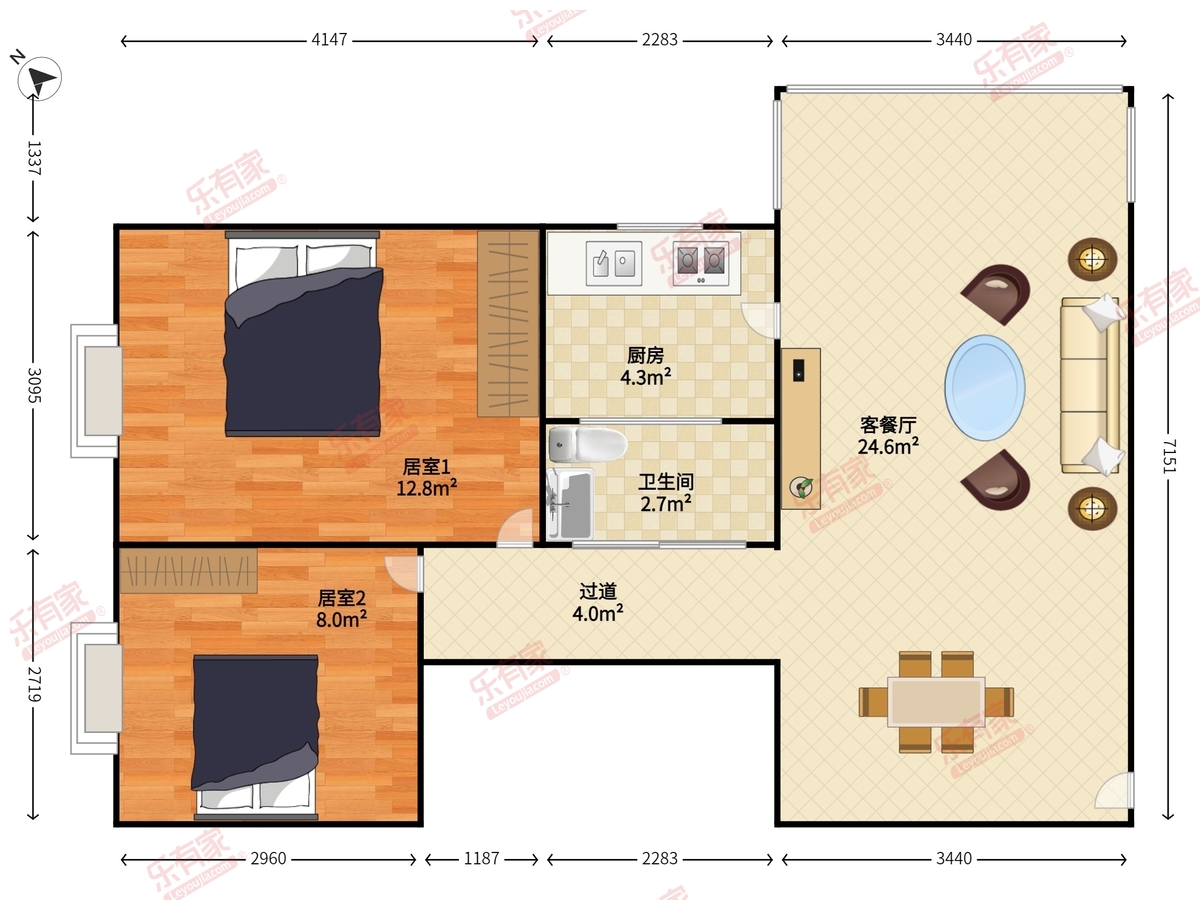 晓港湾户型图
