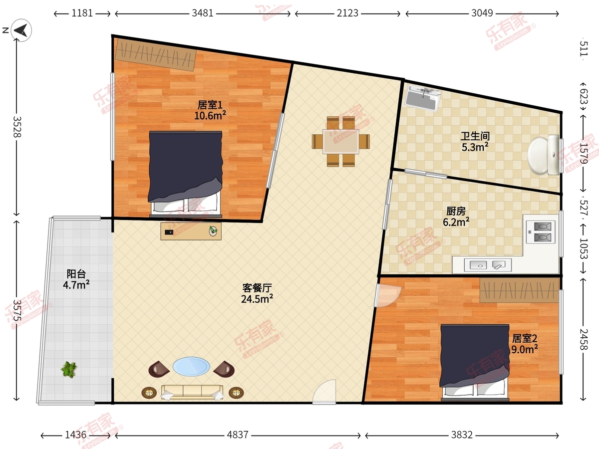 莲花北村户型图