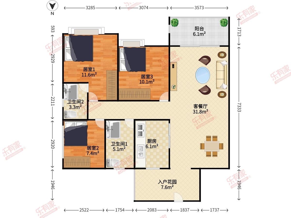 悠山时光户型图