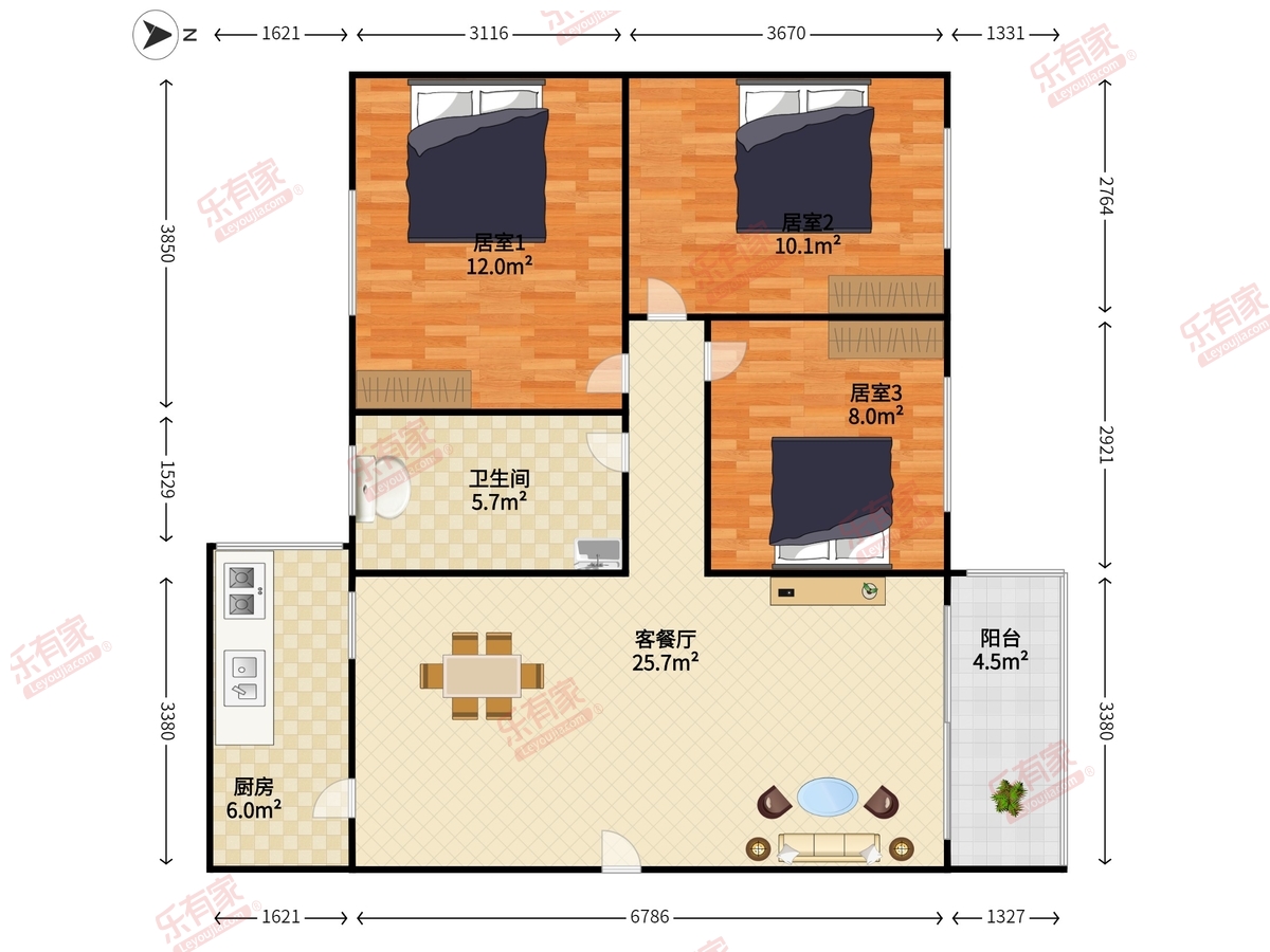 华府苑户型图