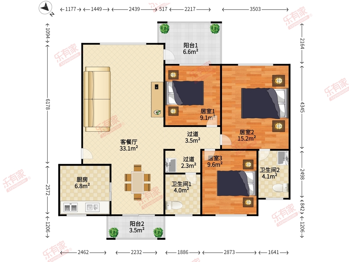 万科城二期户型图