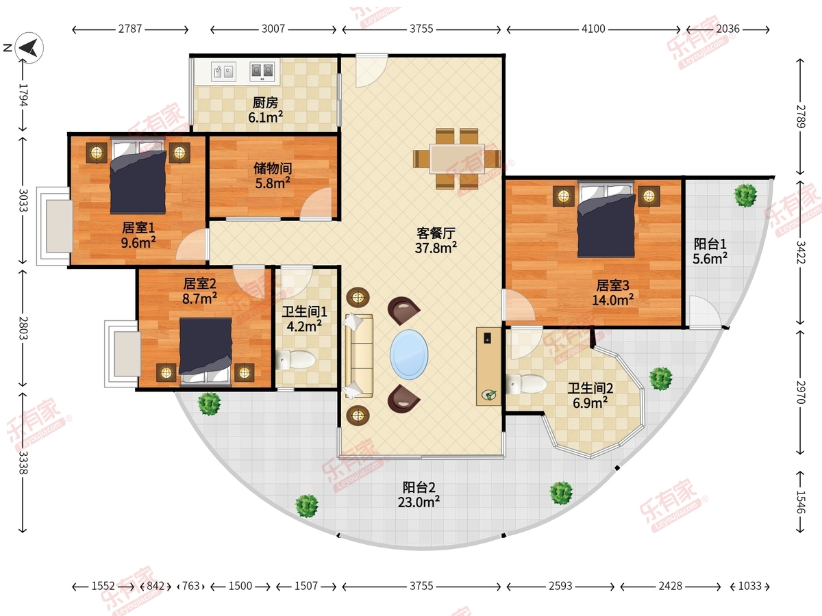 世纪春城四期户型图