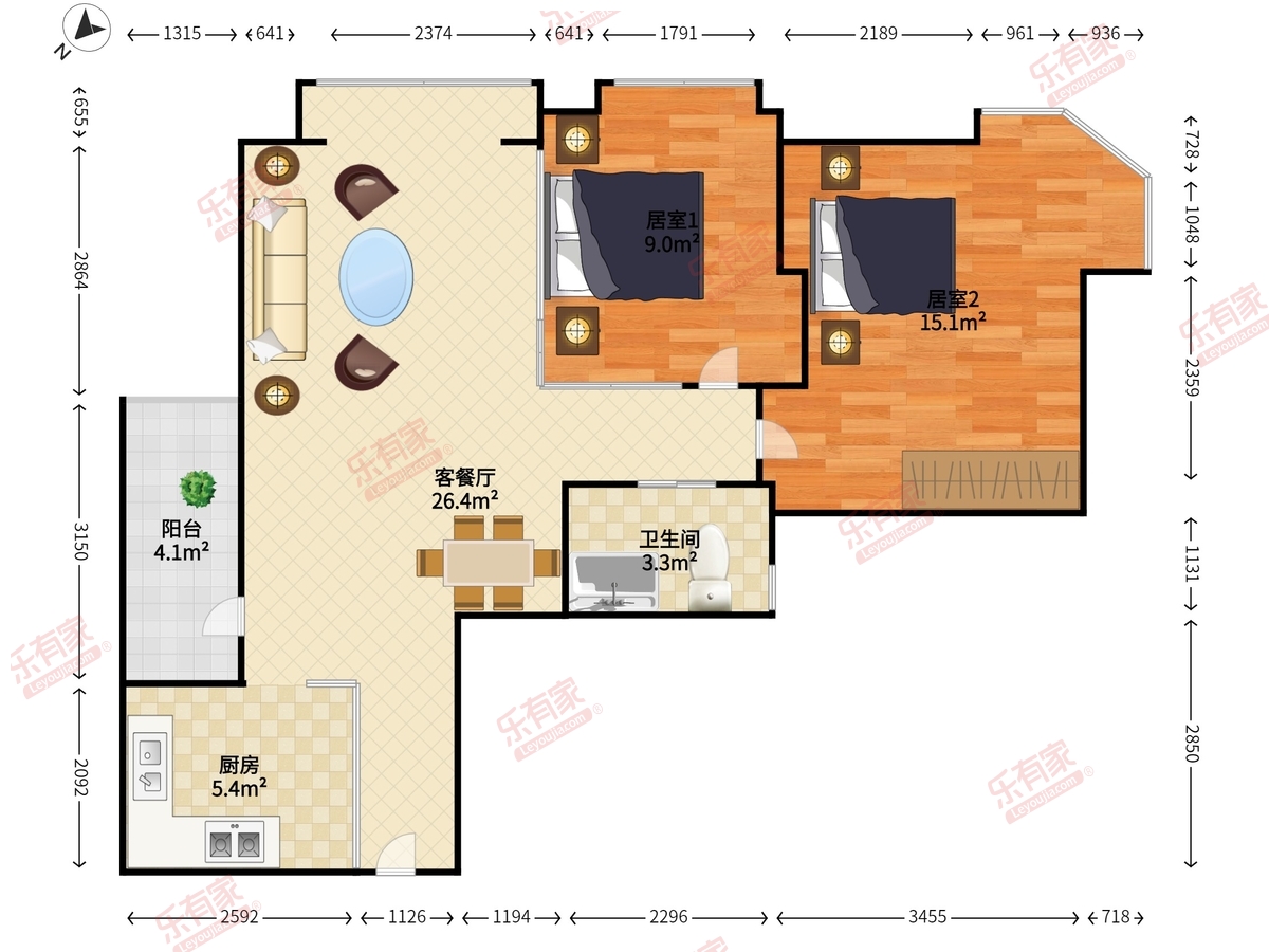 信和爱琴居户型图