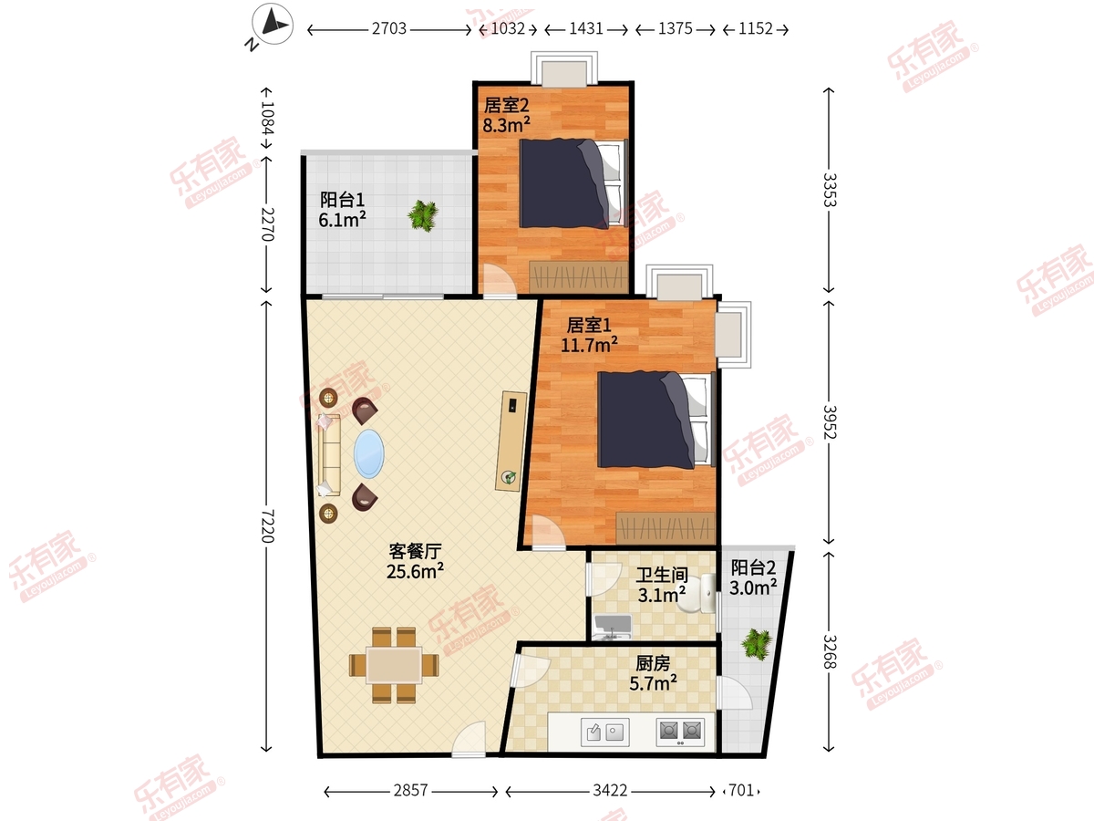 缘来居户型图