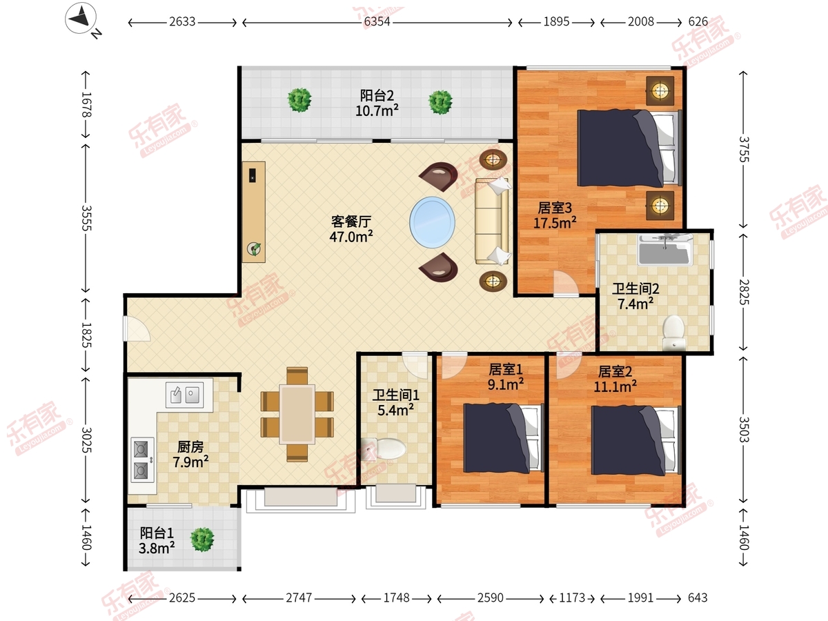 招商领玺（一期）户型图