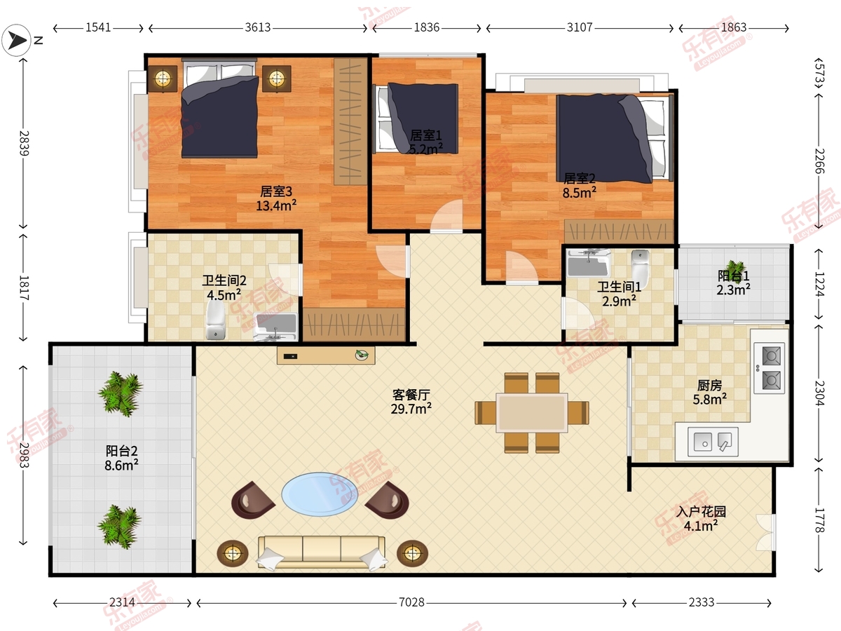 中洲中央公园一期户型图