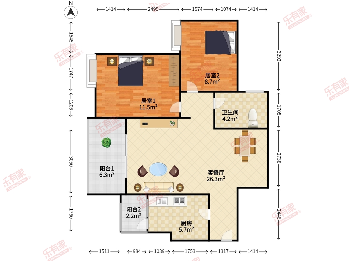 东方新世界熹园户型图