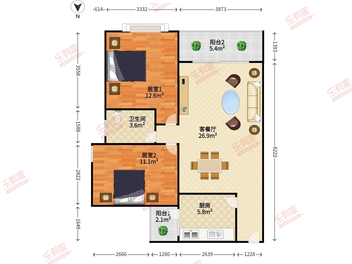 学府花园户型图