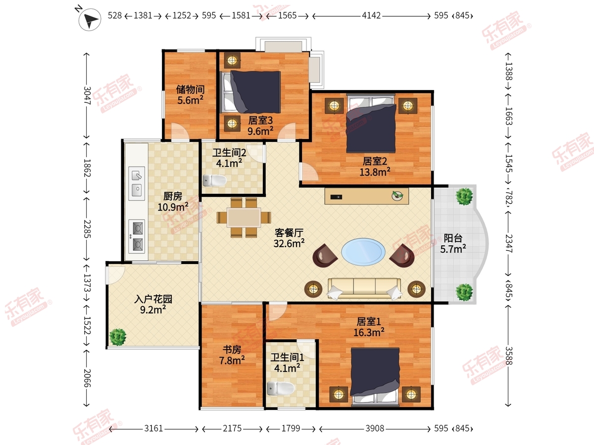 佳华新村 东南 精装 5室 2厅 136m²-江门佳华新村二手房