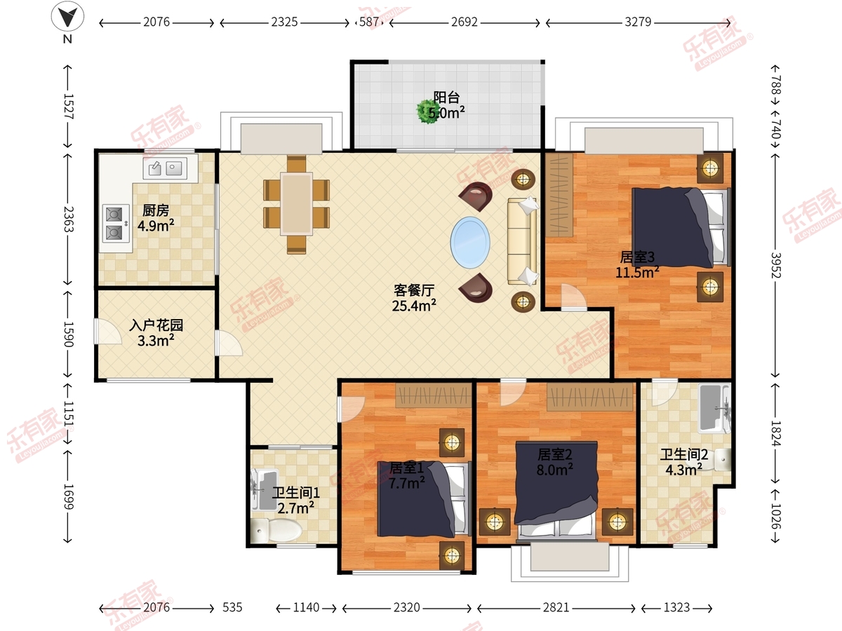 万科金域蓝湾二期户型图