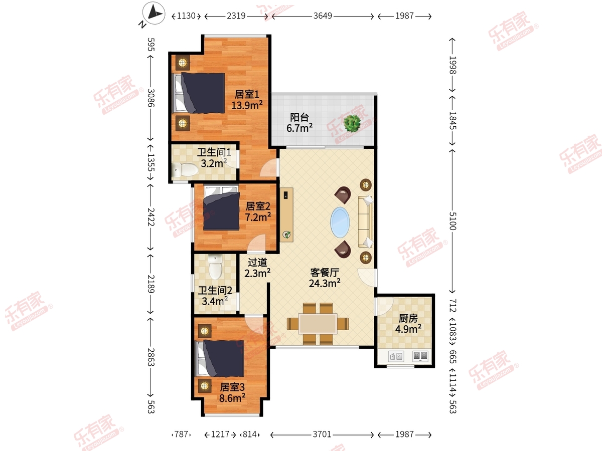 前海港湾花园户型图