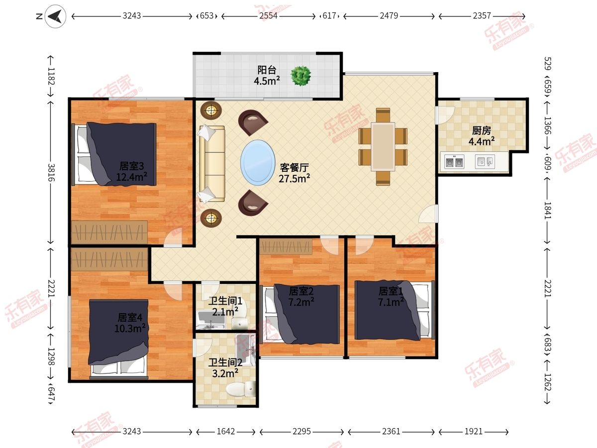 宏发世纪城2期户型图