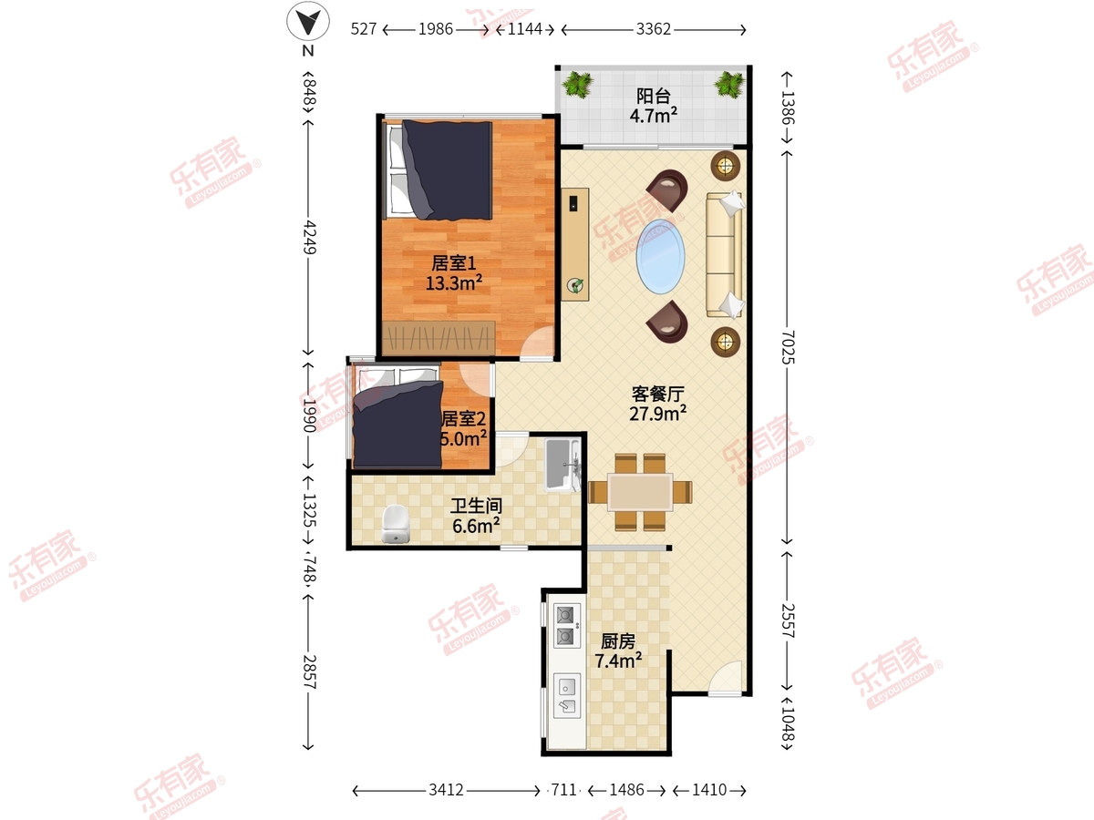 三远怡和园户型图