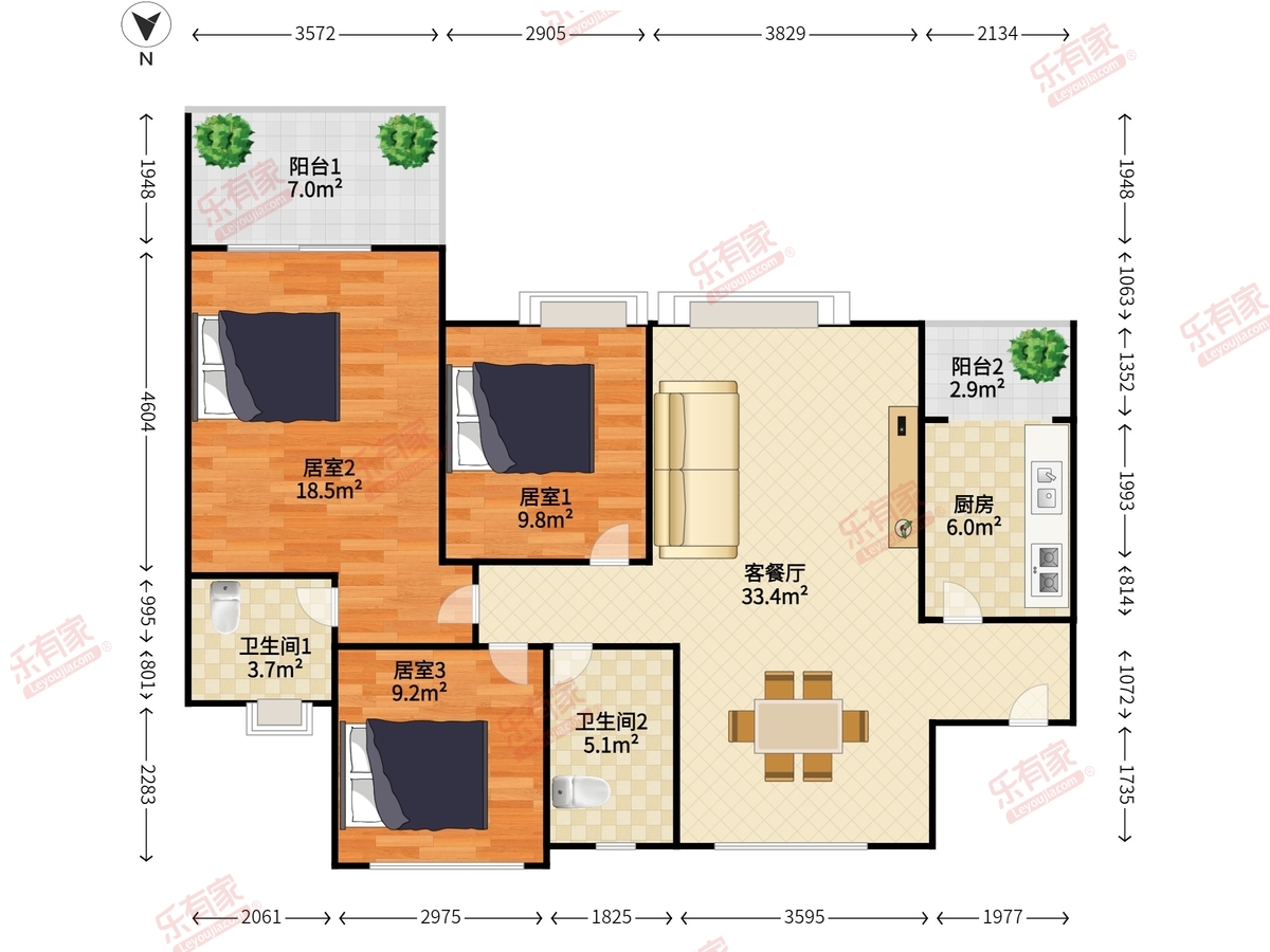 海怡东方花园户型图