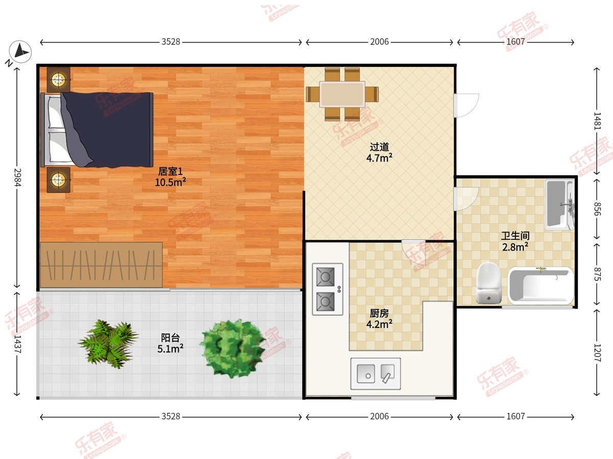 潜龙曼海宁花园（北区）户型图