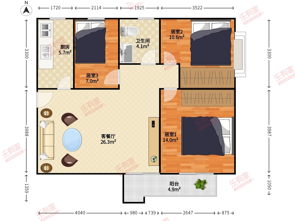 金众经典家园户型图