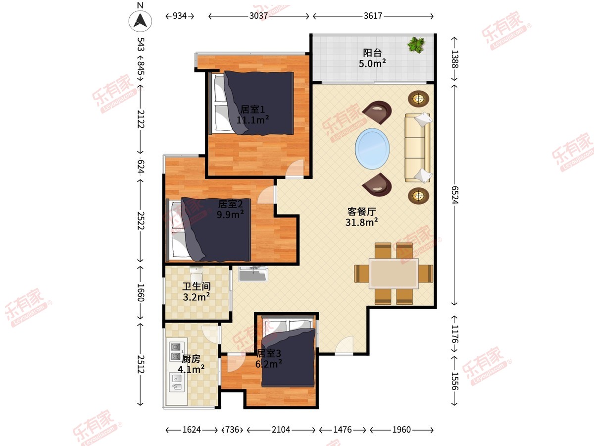 香格丽苑户型图