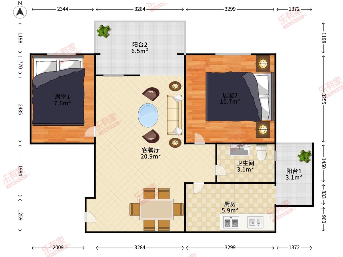 鸿园居户型图